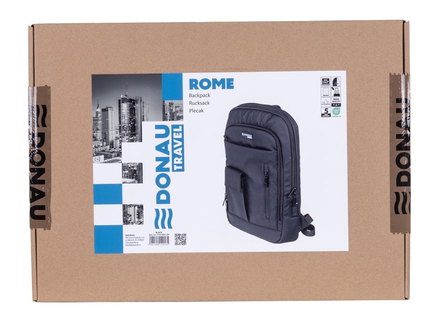 Plecak DONAU TRAVEL Rome 13,3" 9l czarny