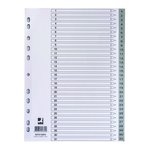 Przekładki A4 PP szare 31 kart /Q-connect