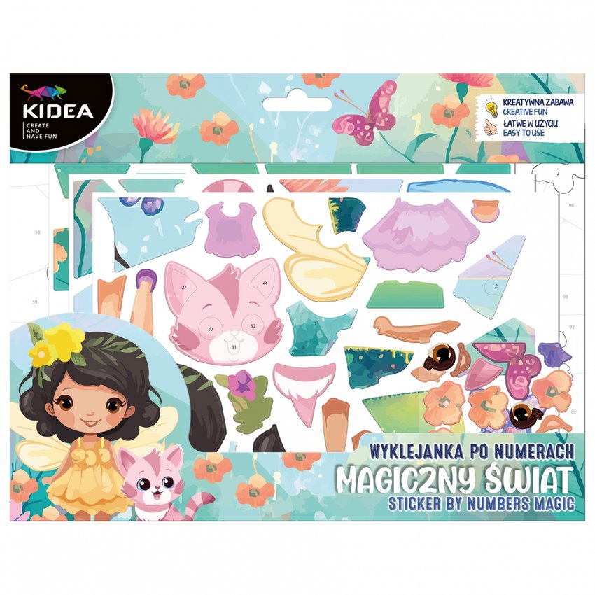 Wyklejanka Po Numerach Magiczny Świat /Kidea