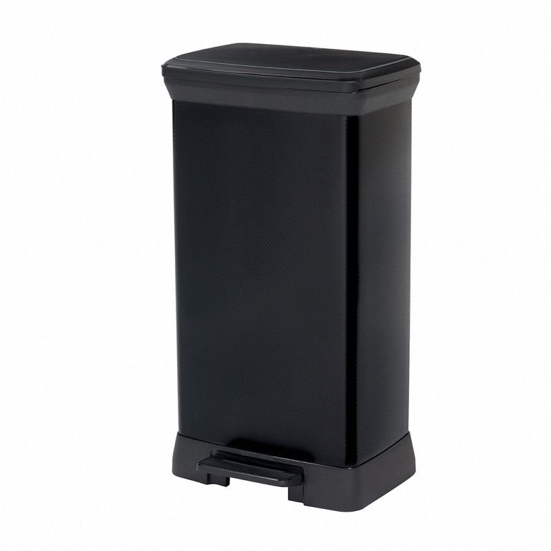 Curver 187178 metalizowany kosz pedałowy 50L czarny