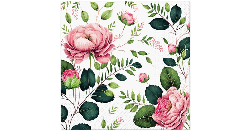 Serwetki 33x33cm A'20 (TL125300) Noble Roses /Paw