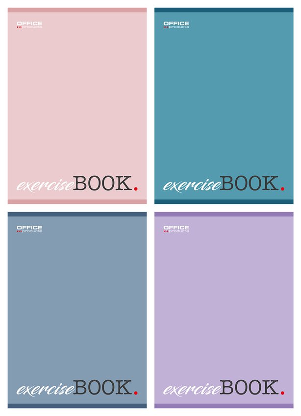 Zeszyt szkolny OFFICE PRODUCTS A5 w linie 80 kart., 60gsm mix kolorów