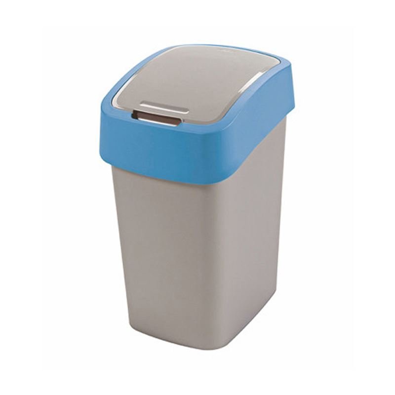 Kosz uchylny Flip Curver 217817 srebrny niebieski 25L