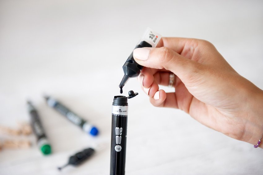 Marker Permanentny Memobe Okrągła Końc.Kolor Czerwony