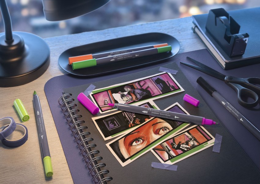 Pisak Goldfaber Sketch Dwustronny, Kolor 112 Faber-Castell