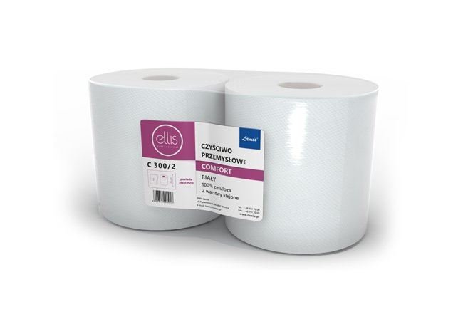 Czyściwo papierowe Ellis Comfort C300/2, 2-warstwowe