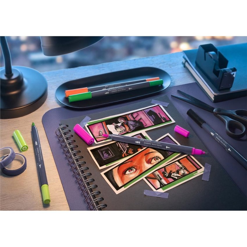 Pisak Goldfaber Sketch Dwustronny, Kolor 132 Faber-Castell