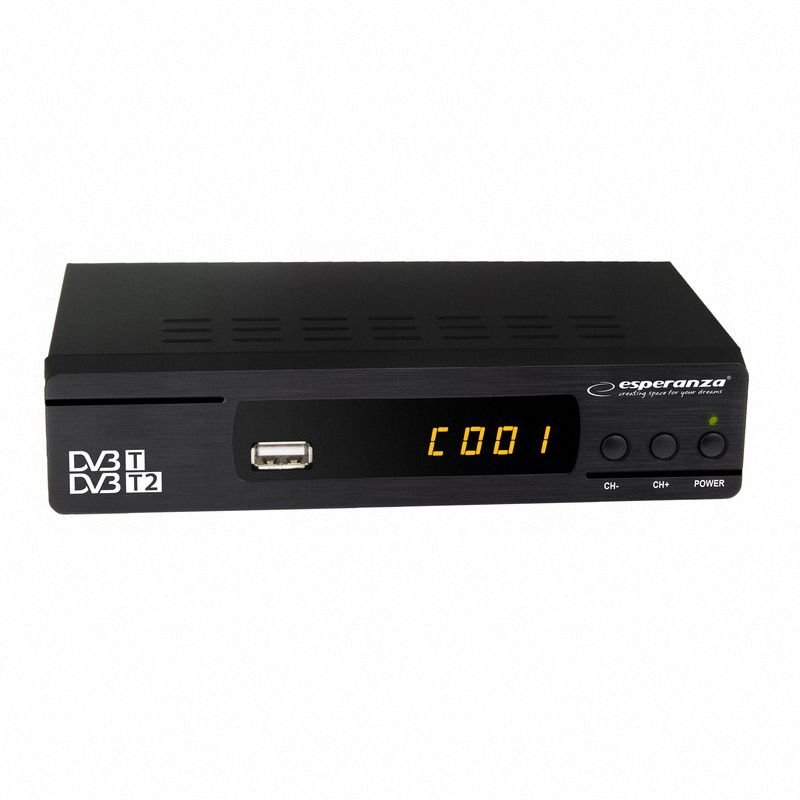 Dekoder Cyfrowy TV Tuner DVB-T/T2 Esperanza