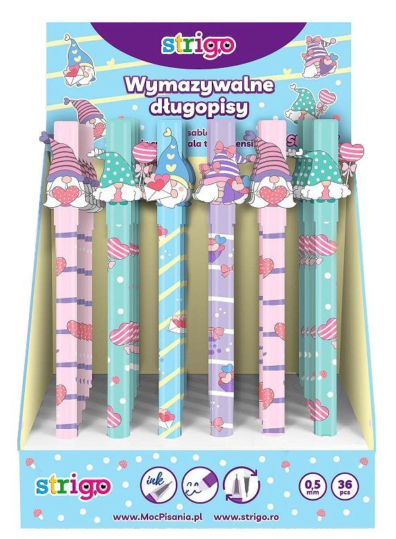 Długopis Wymazywalny Skrzaty 0,5mm / STRIGO