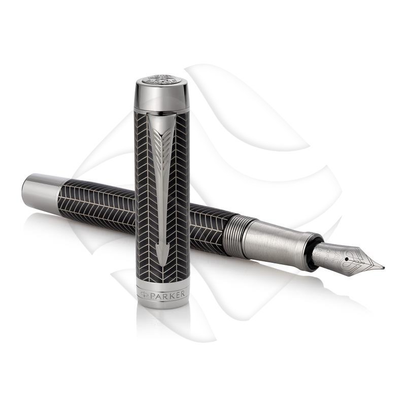 Parker Pióro Wieczne Centennial Duofold Prestige Czarne Chevron CT FP (M) [1945412]