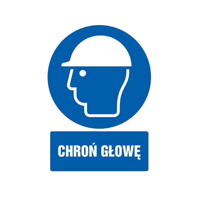 Znak TDC Chroń Głowę  /TDC