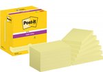 Karteczki Samoprzylepne Post-It Super Sticky 127x76Mm 12x90 kartek Żółte