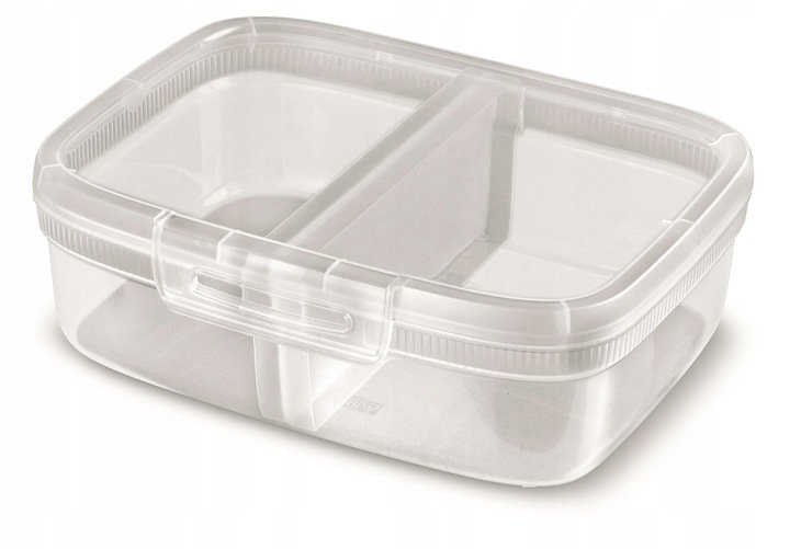 Pojemnik obiadowy z przegrodą Curver Snap Box 1.8L transparentny