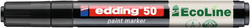 Marker olejowy na bazie wody e-50 EDDING EcoLine 2-3mm czarny