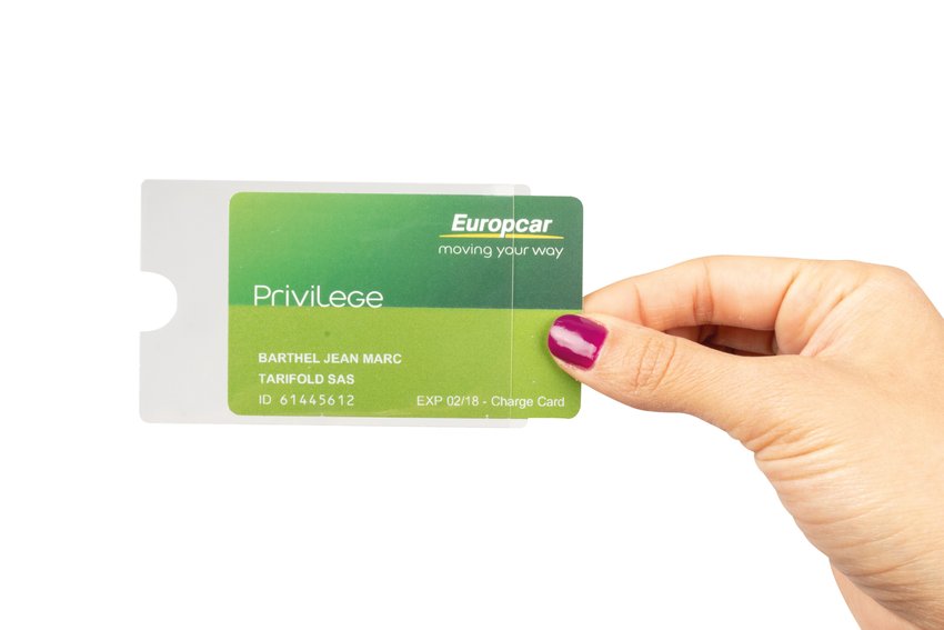 Kieszeń Samoprzylepna Djois X 3L 10 Szt. Na Wizytówki Otwierana Z Boku 60X95Mm