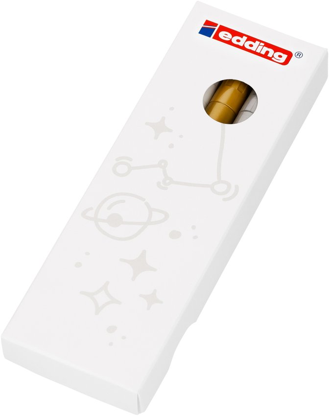 Marker olejowy błyszczący e-780 EDDING 08mm 3 szt., mix kolorów metalicznych