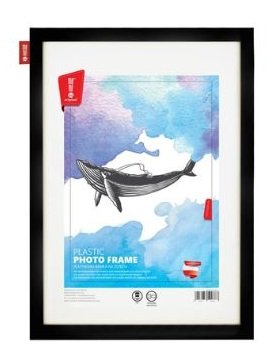 Ramka na Zdjęcia Rama Plastikowa Czarna 30x40 cm /Memobe