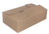 Pudło pakowe, zamykane, 627x367x171mm, typ InP B, szare / OFFICE PRODUCTS