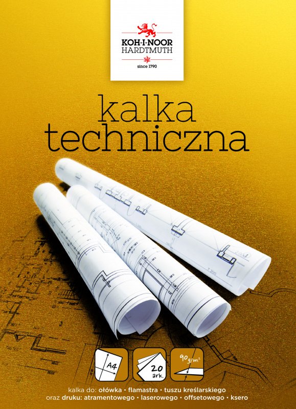 Kalka Techniczna A4 90g A'20 /Koh-I-Noor