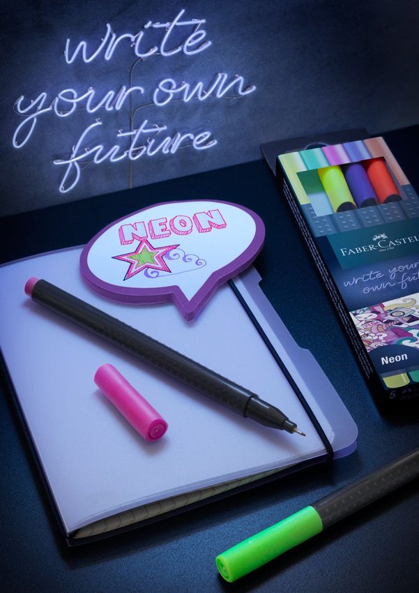 Cienkopisy Grip 5 Kol. Neonowych Faber-Castell