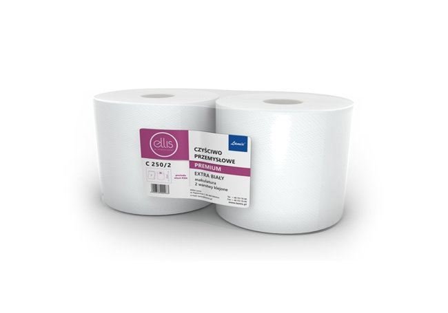 Czyściwo papierowe Ellis Premium C250/2, 2‑warstwowe