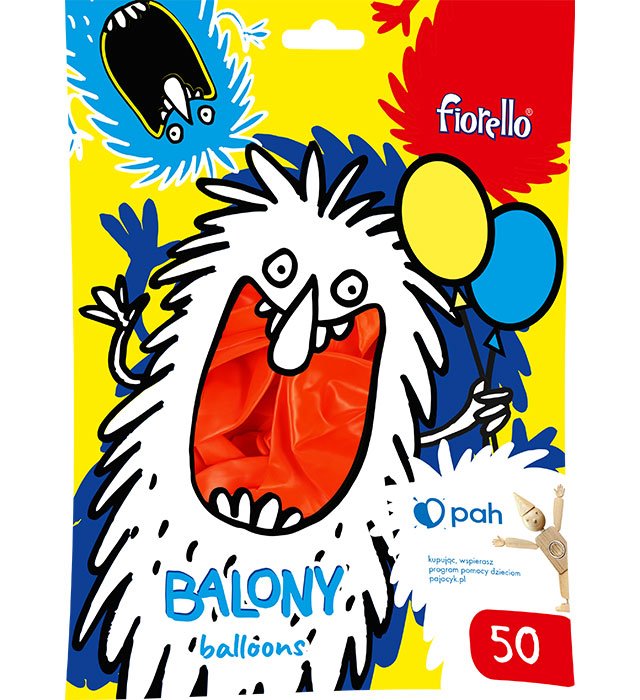 Balony Metalik 12 A'50 Czerwony /Fiorello