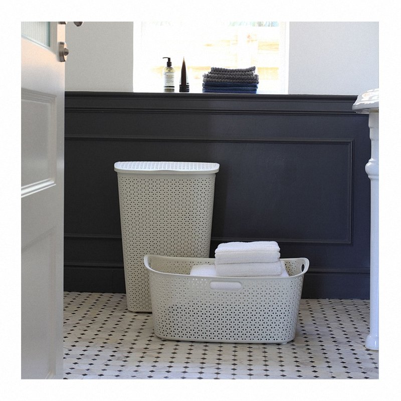 Kosz na pranie My Style 47L kremowy Curver 223393