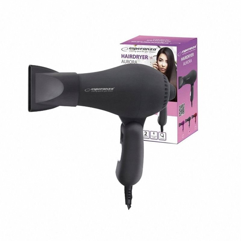 Suszarka do Włosów 750W Aurora Czarna Esperanza
