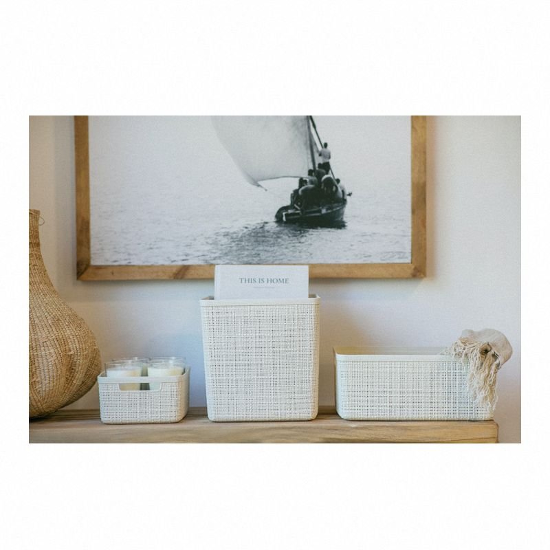 Koszyk kremowy M Curver model Jute 245371