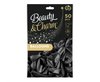 Balony Beauty&Charm, metaliki czarne 12"/ 50 szt. /GoDan