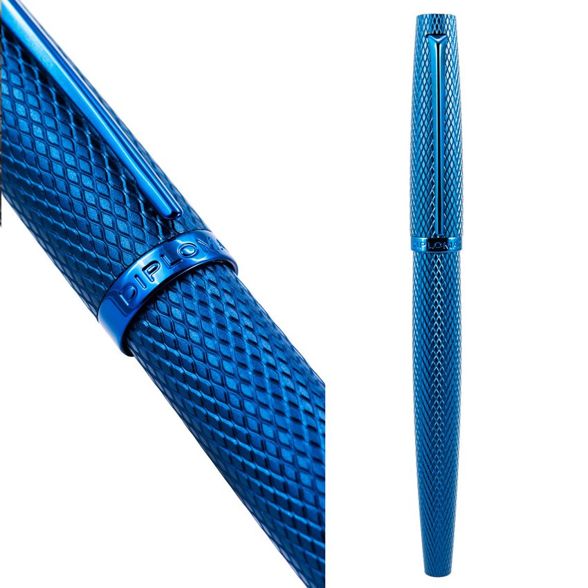 Pióro kulkowe DIPLOMAT Viper guilloche niebieskie