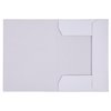 Teczka z gumką OFFICE PRODUCTS Budget Pro karton biała wewn., A4 250gsm 3-skrz., biała
