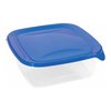 Kwadratowy pojemnik Curver Fresh&Go 1,7L niebieski transparentny