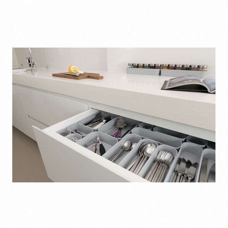 Curver Infinity S organizer do szuflady jasny szary 234483