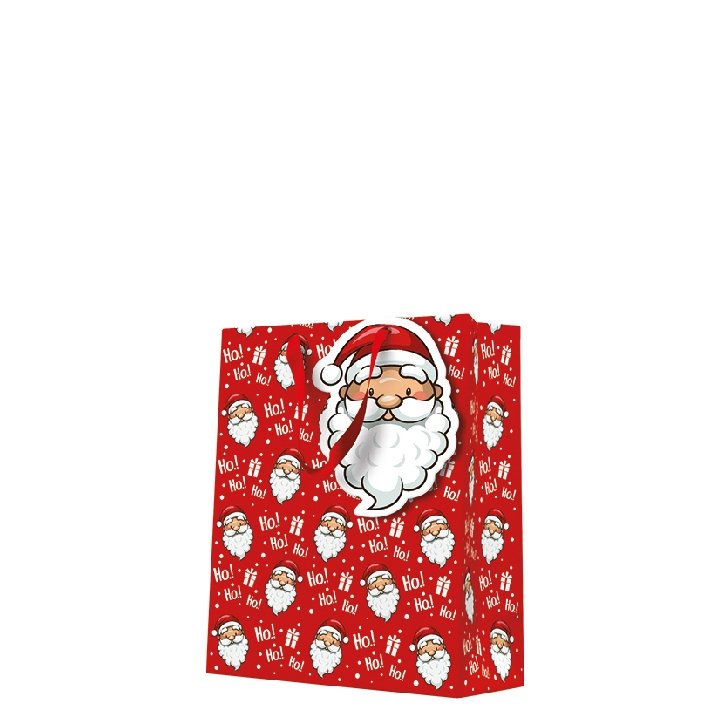 Torebka Ozdobna Standard (20x25x10cm) Boże Narodzenie Ho ho ho /Paw