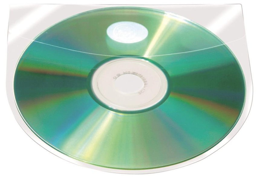 Kieszeń Samoprzylepna Q-Connect Na 2-4 Płyty Cd/Dvd 127X127mm 10Szt.