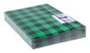 Teczka z gumką OFFICE PRODUCTS karton/lakier A4 320gsm 3-skrz., mix kolorów w kratę
