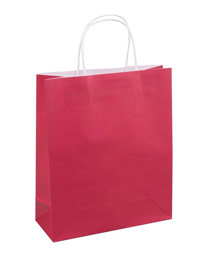 Torebka na prezenty DONAU HOME papierowa 25x30x10cm całoroczna jednolita mix kolorów