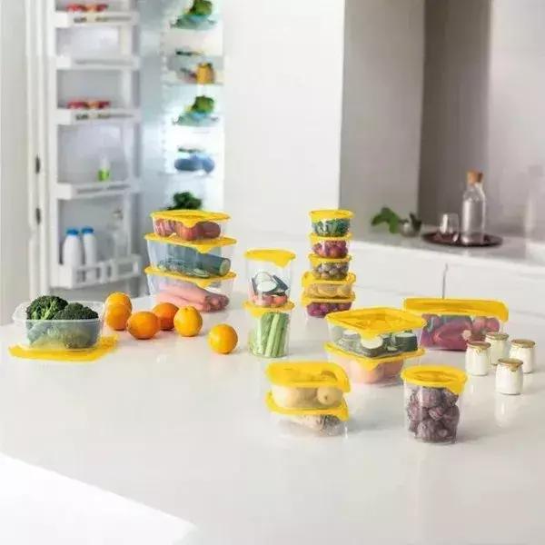 Curver Fresh&Go prostokątny pojemnik na żywność 2L żółty