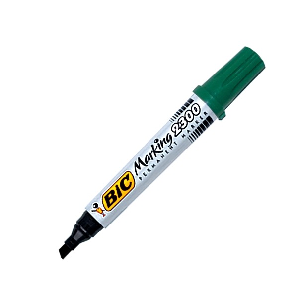 Marker Permanentny Bic 2300 Ścięty Zielony