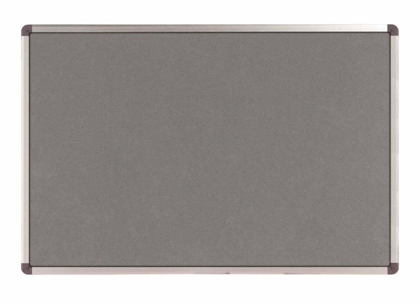 Tablica Tekstylna Elipse 120x90 Alu Szara /Nobo