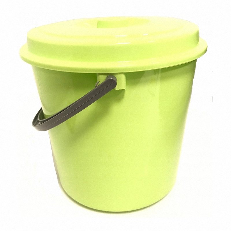 Plastikowe wiadro 12L z pokrywą zielony Curver 235237
