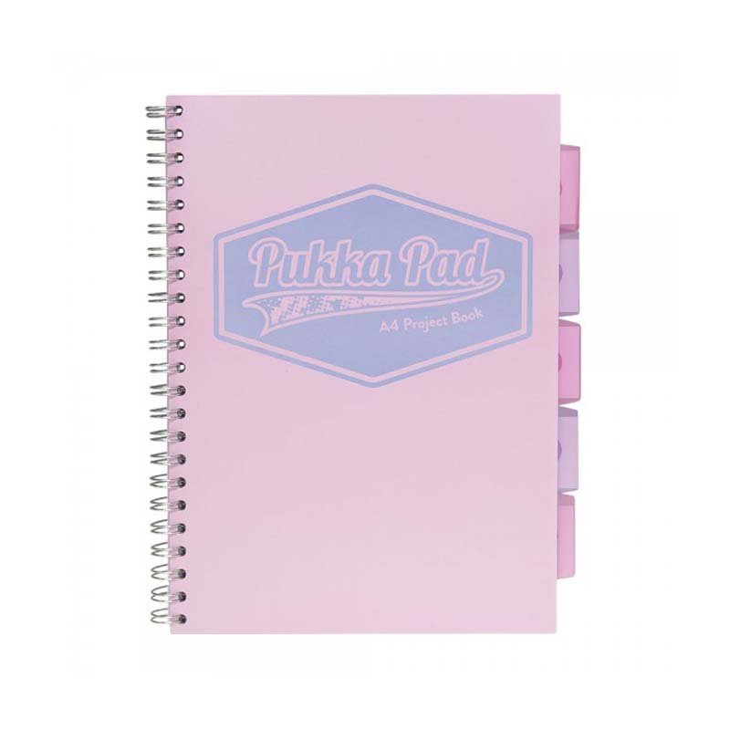 Kołozeszyt A4 100k Kr Pastel Project Book Różowy / Pukka Pad 8630