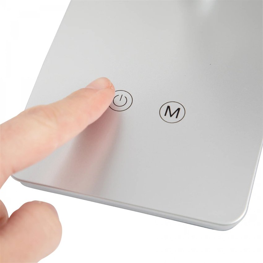 Lampa Biurkowa Led Maulpearly, Możliwość Regulacji Światła Srebrna