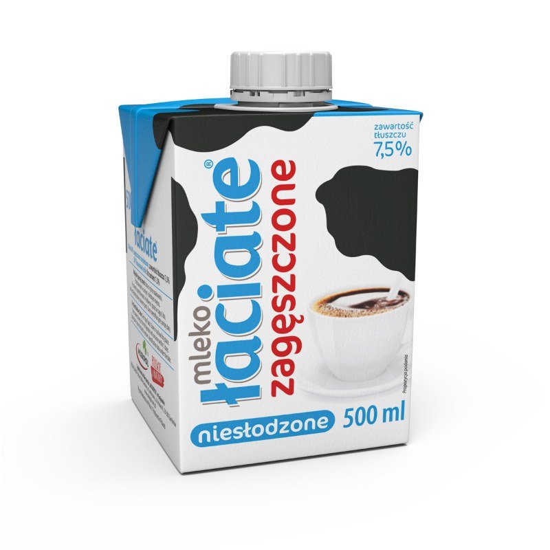 Mleko Uht Łaciate Zagęszczone Niesłodzone 0,5L