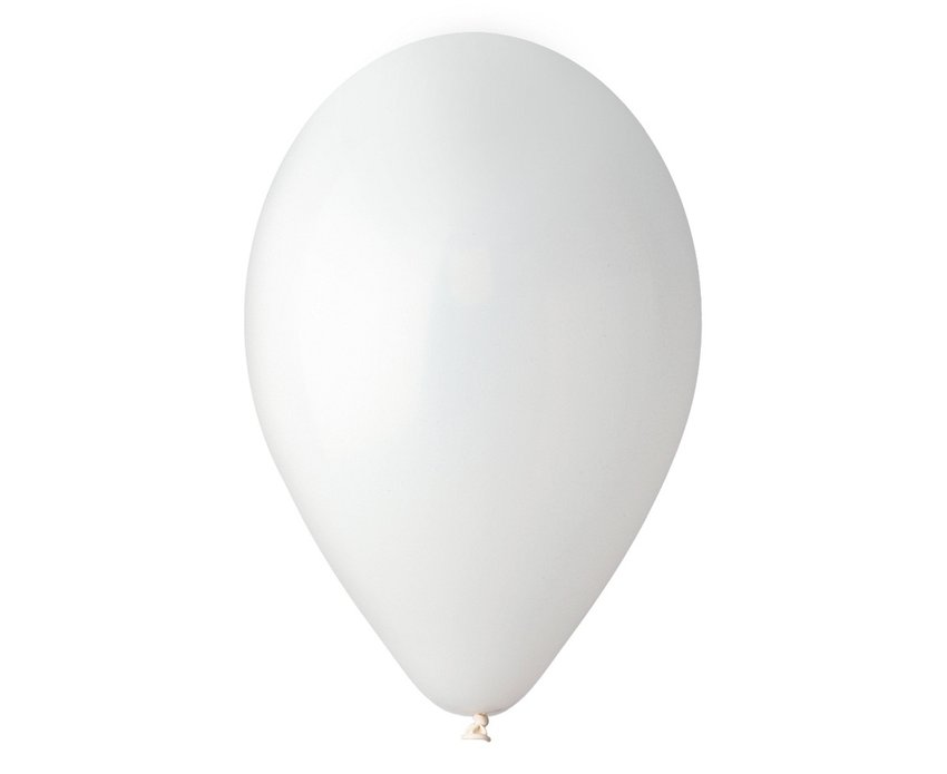 Balony G120 pastel 13" Białe 01/ 50 szt.