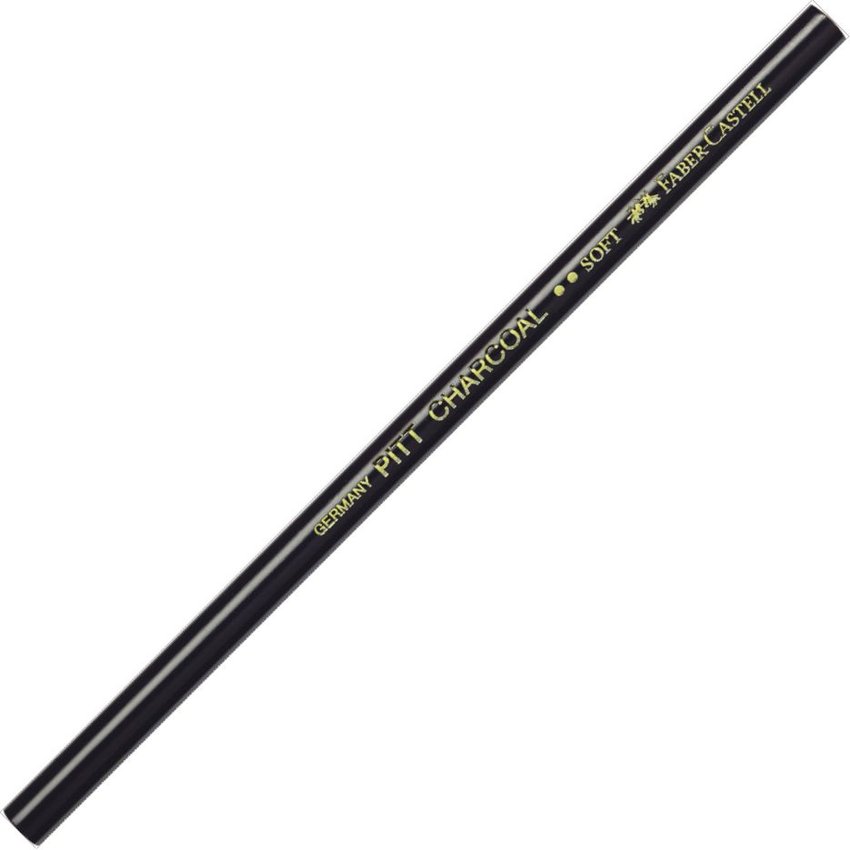 Pitt Mon. Natural Węgiel W Ołówku Czarny Soft 2907/S Faber-Castell