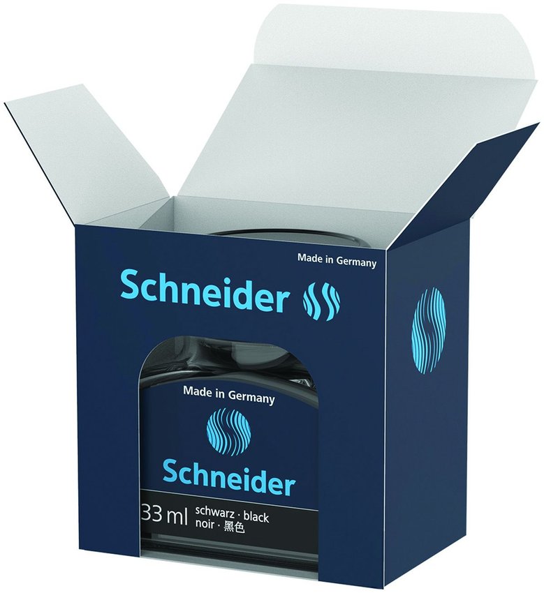 Atrament Do Piór Schneider Szklany Kałamarz 33Ml Czarny