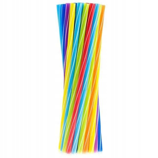 Słomki Proste Do Napojów 8x240 TWISTER A'500 Mix Kolorów