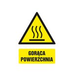 Znak TDC Gorąca Powierzchnia  /TDC